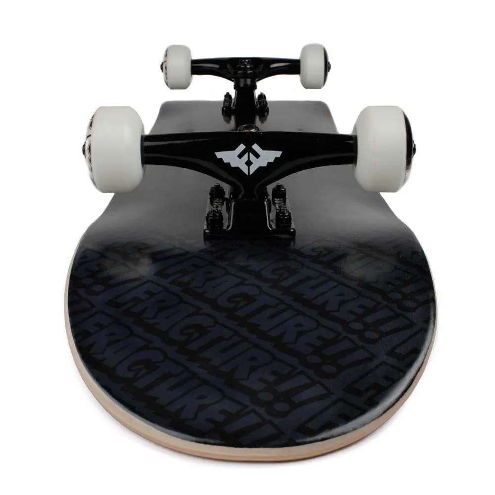 Fracture Skateboards All Over Comic Factory Complete Skateboard Black 8.25
