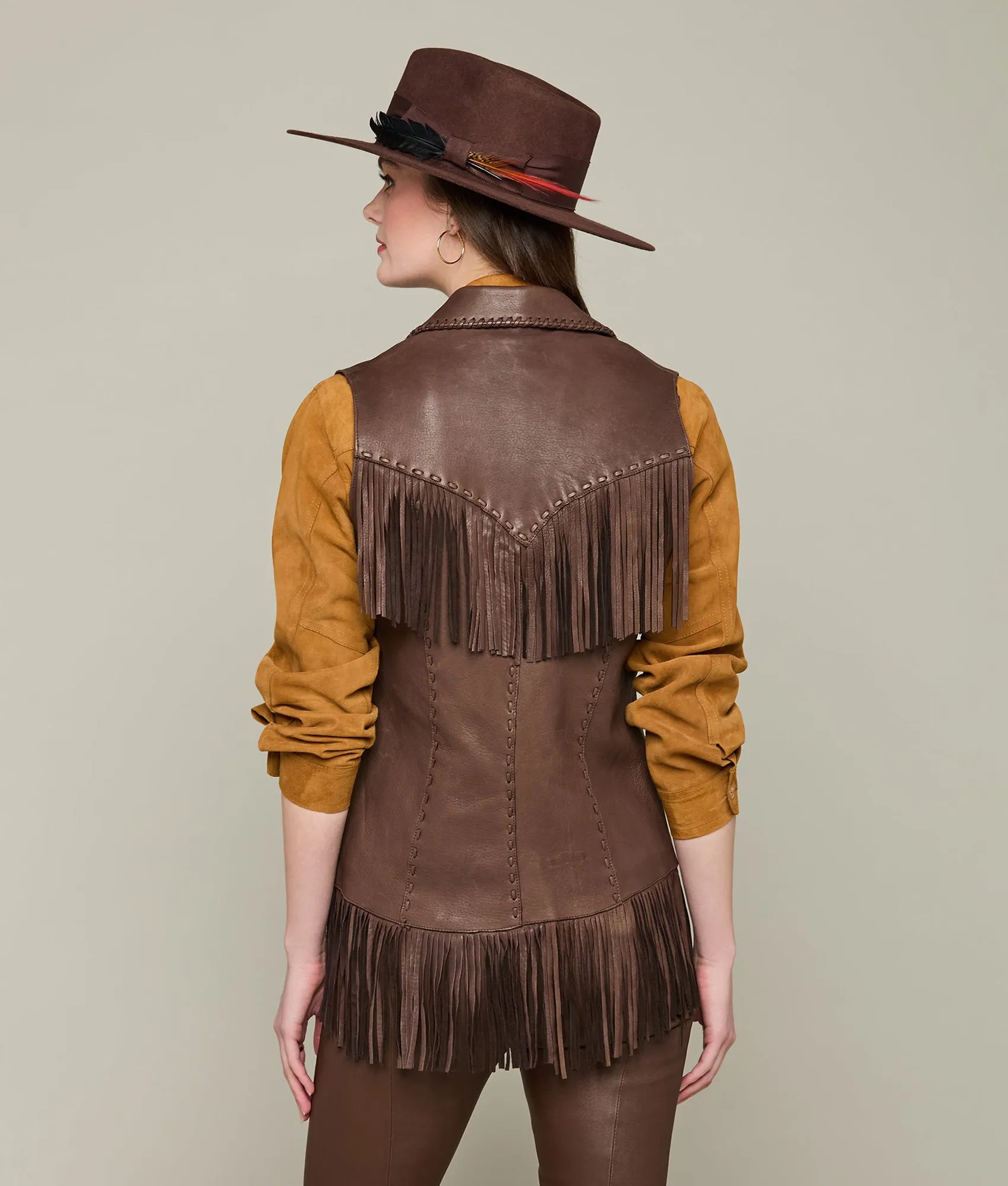 Fringe Vest :: Chocolate