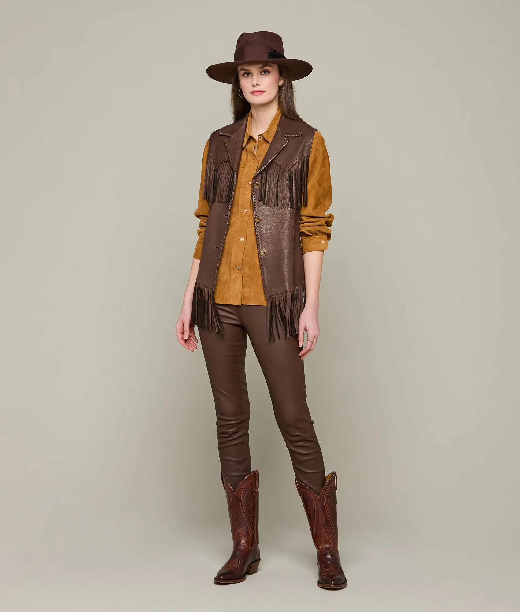 Fringe Vest :: Chocolate