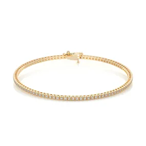 Georgina Diamond Lab Grown Tennis Bracelet   (2.00 Carat) -18K Yellow Gold
