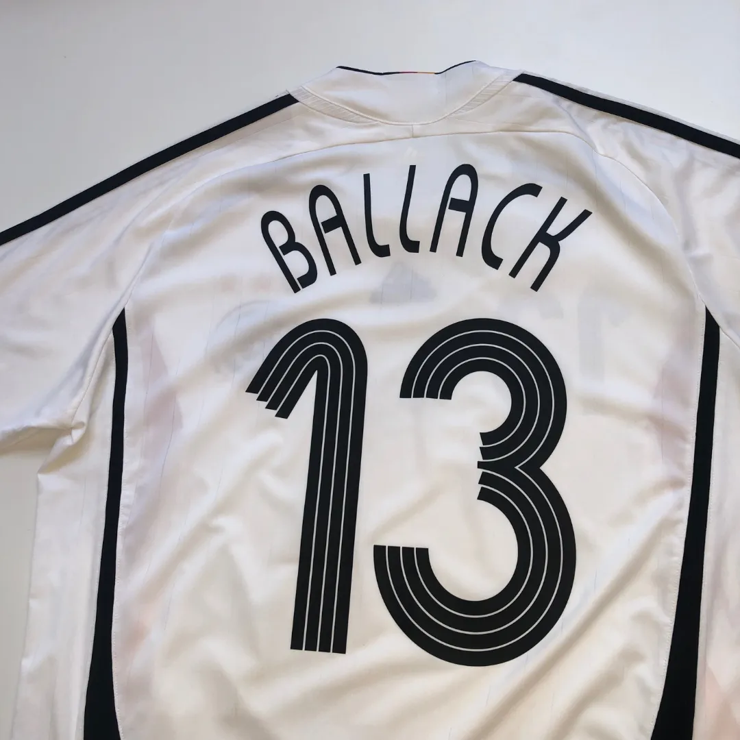 Germany 2005/2007 Ballack 13 Original Adidas Home Football Shirt Large