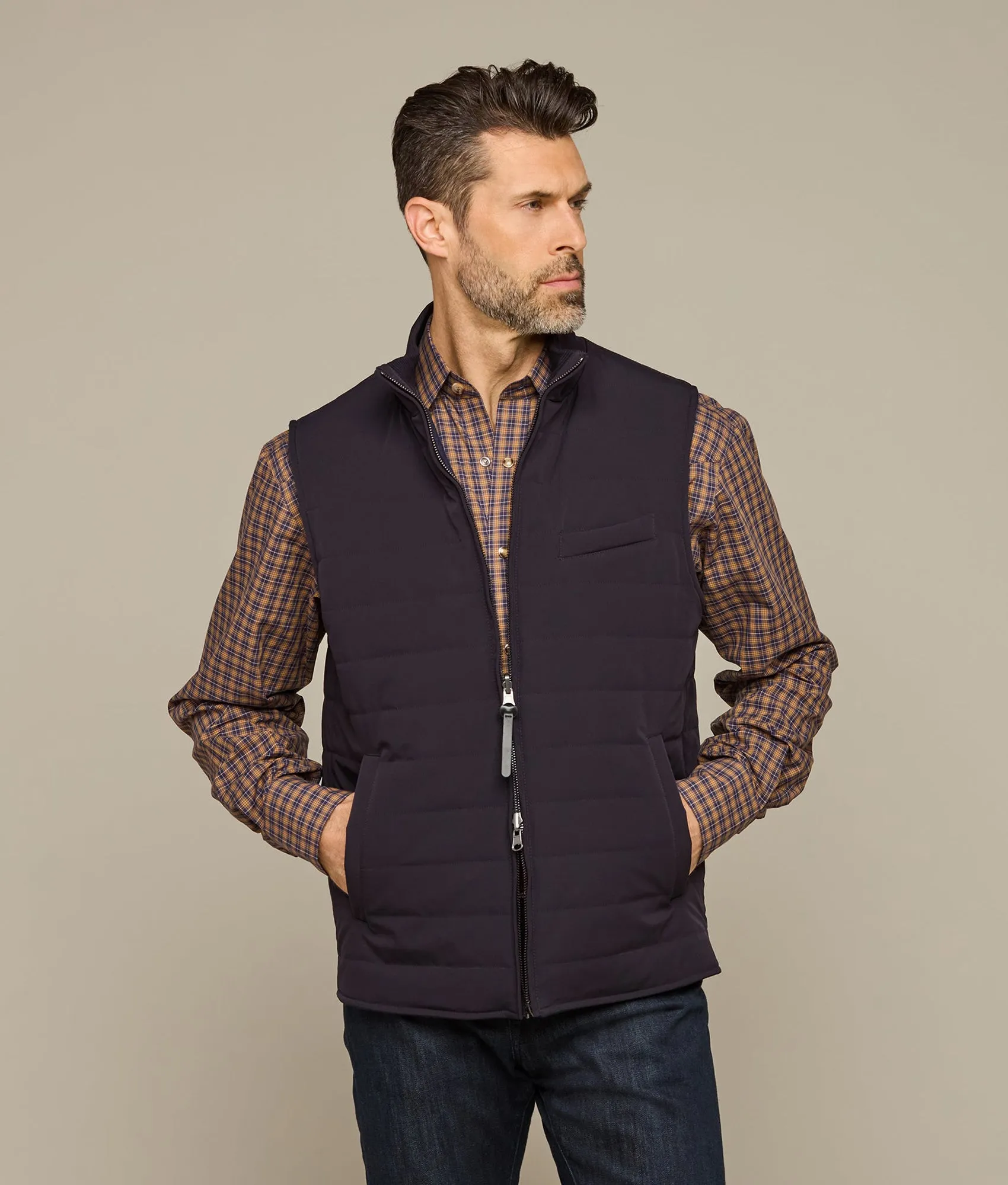 Gilroy Reversible Vest :: Navy