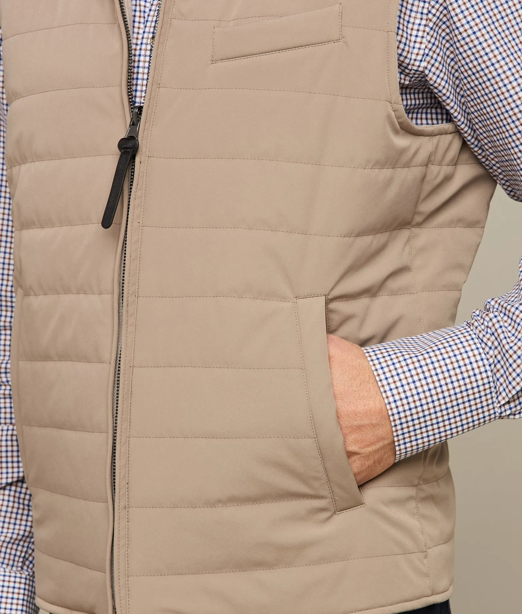 Gilroy Reversible Vest :: Oatmeal