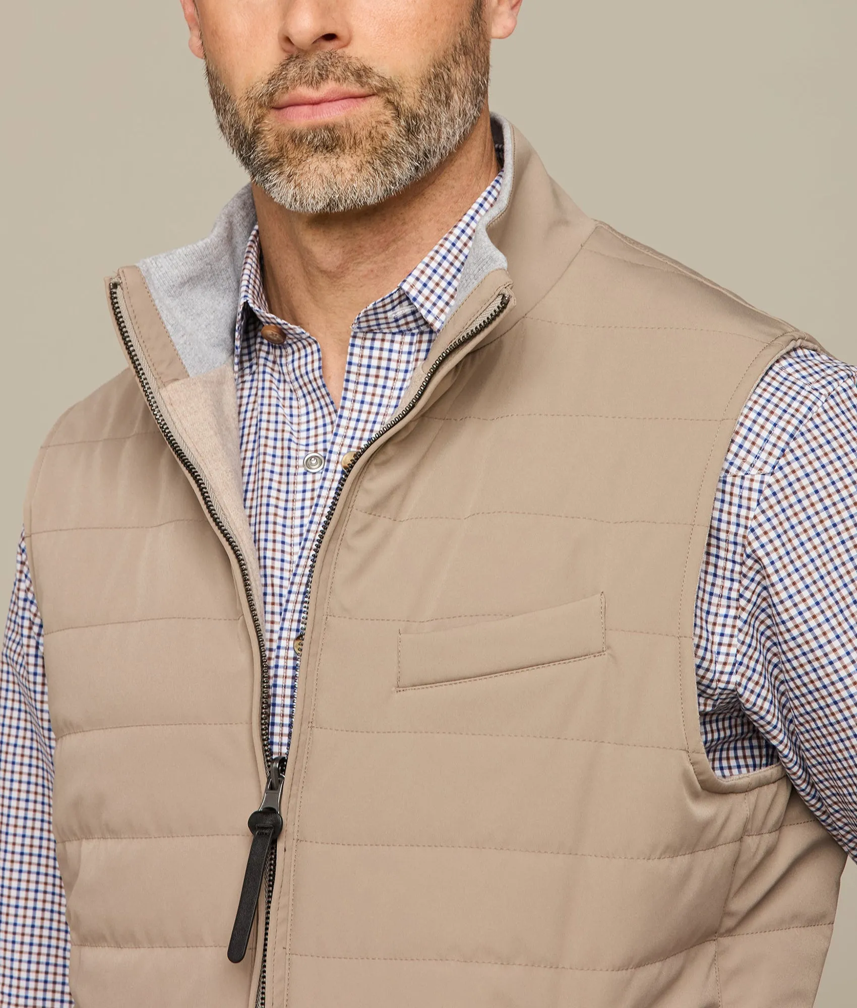 Gilroy Reversible Vest :: Oatmeal