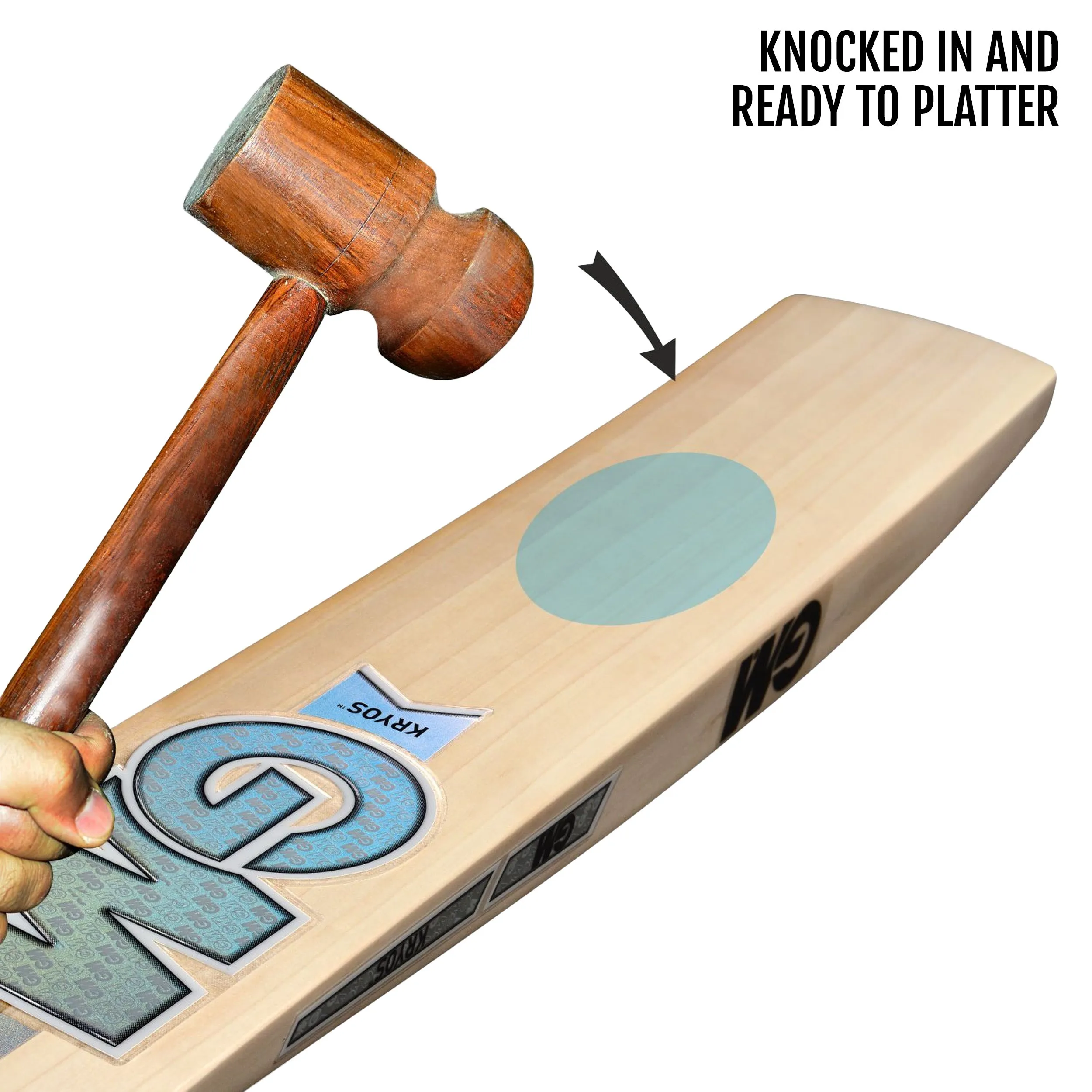 GM Kryos 555 English Willow Cricket Bat -SH
