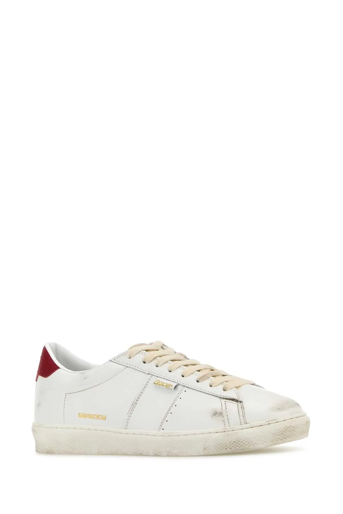 Golden Goose Deluxe Brand White Leather Matchstar Sneakers