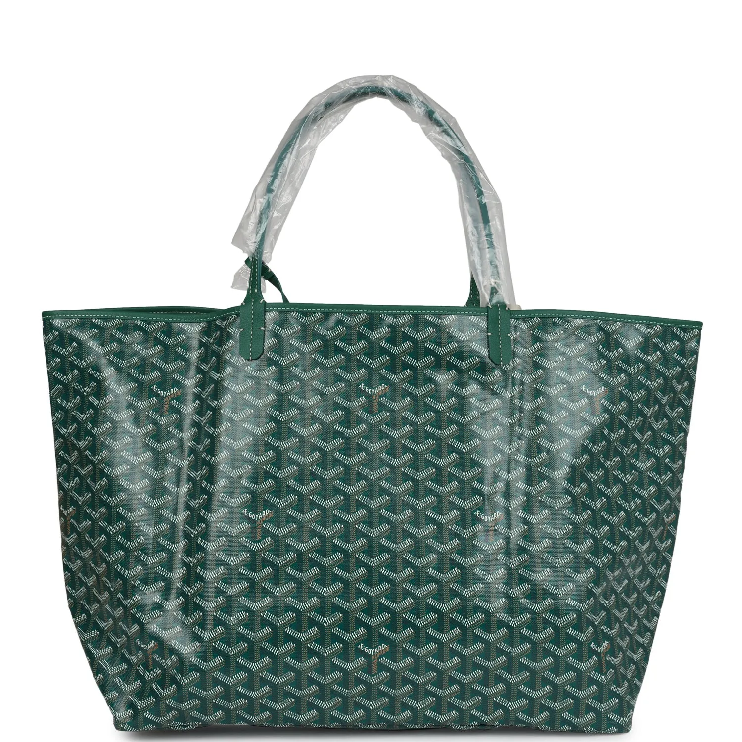 Goyard Goyardine Green St. Louis GM Tote Bag Palladium Hardware