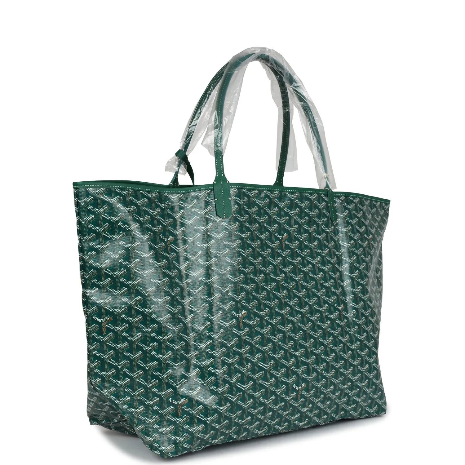 Goyard Goyardine Green St. Louis GM Tote Bag Palladium Hardware