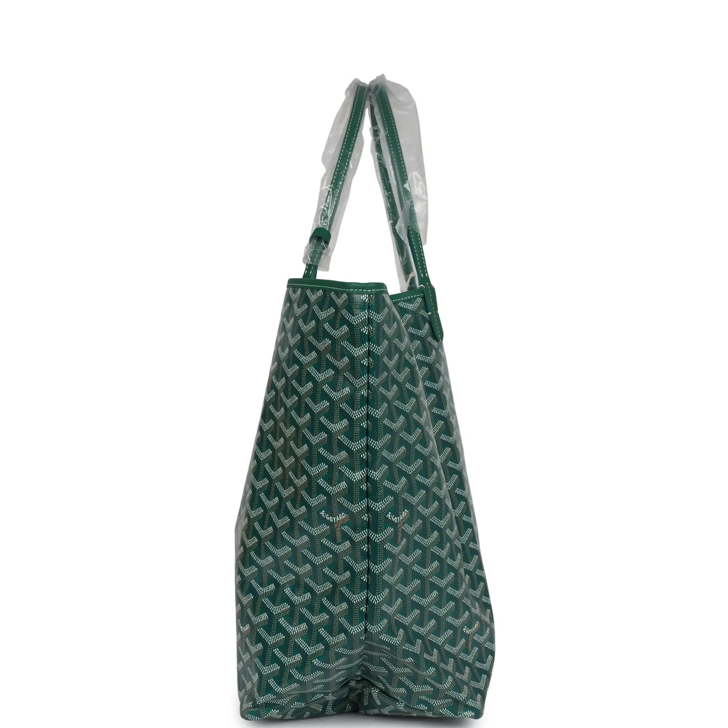 Goyard Goyardine Green St. Louis GM Tote Bag Palladium Hardware