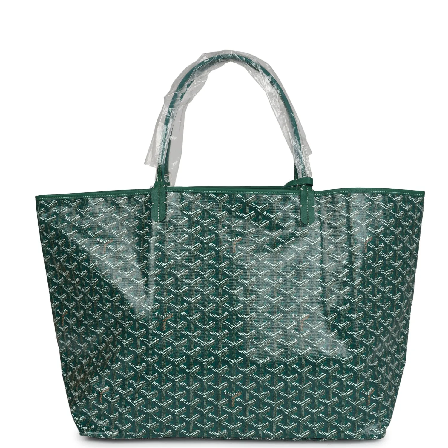 Goyard Goyardine Green St. Louis GM Tote Bag Palladium Hardware