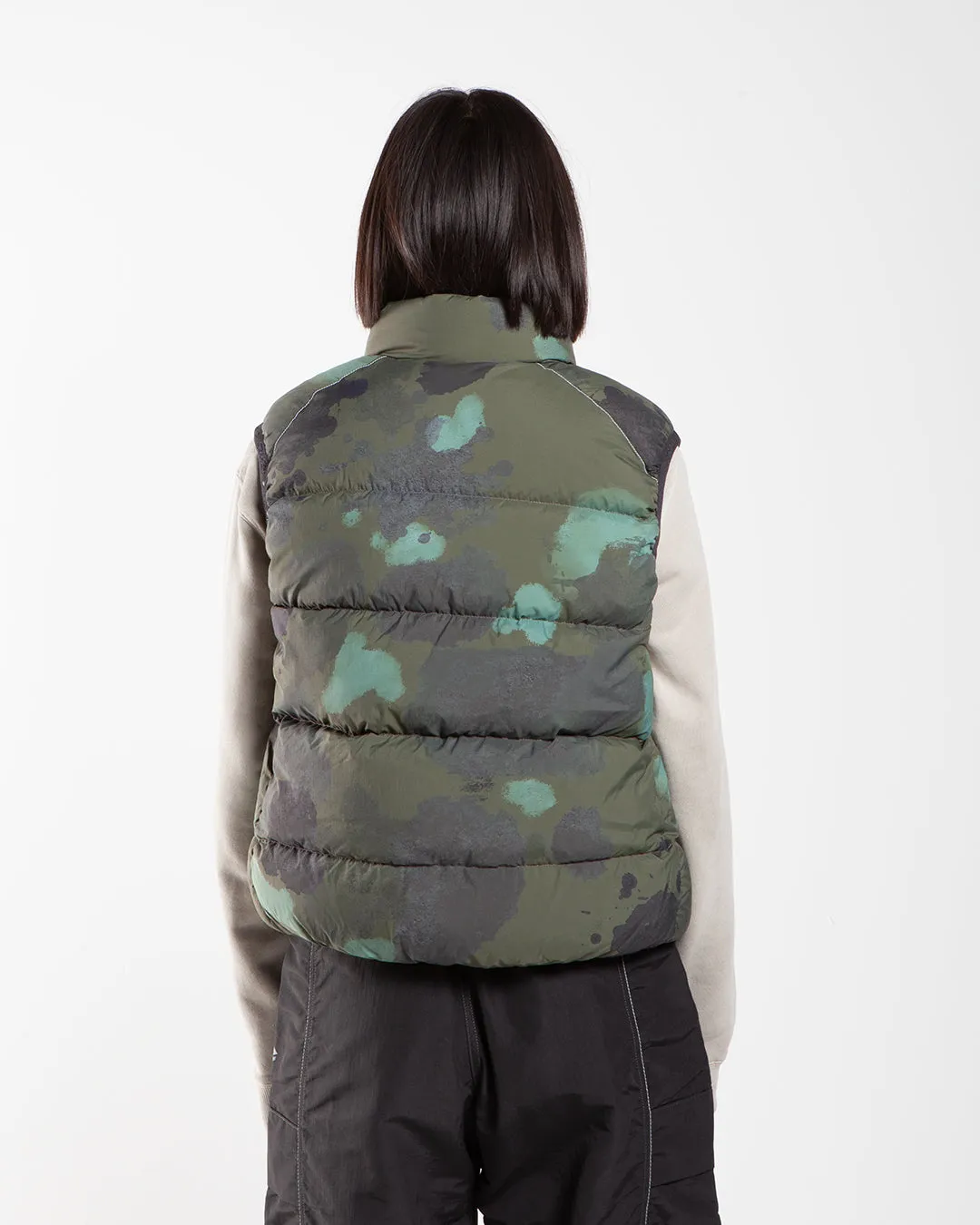 Gramicci x and wander Down Vest Camo