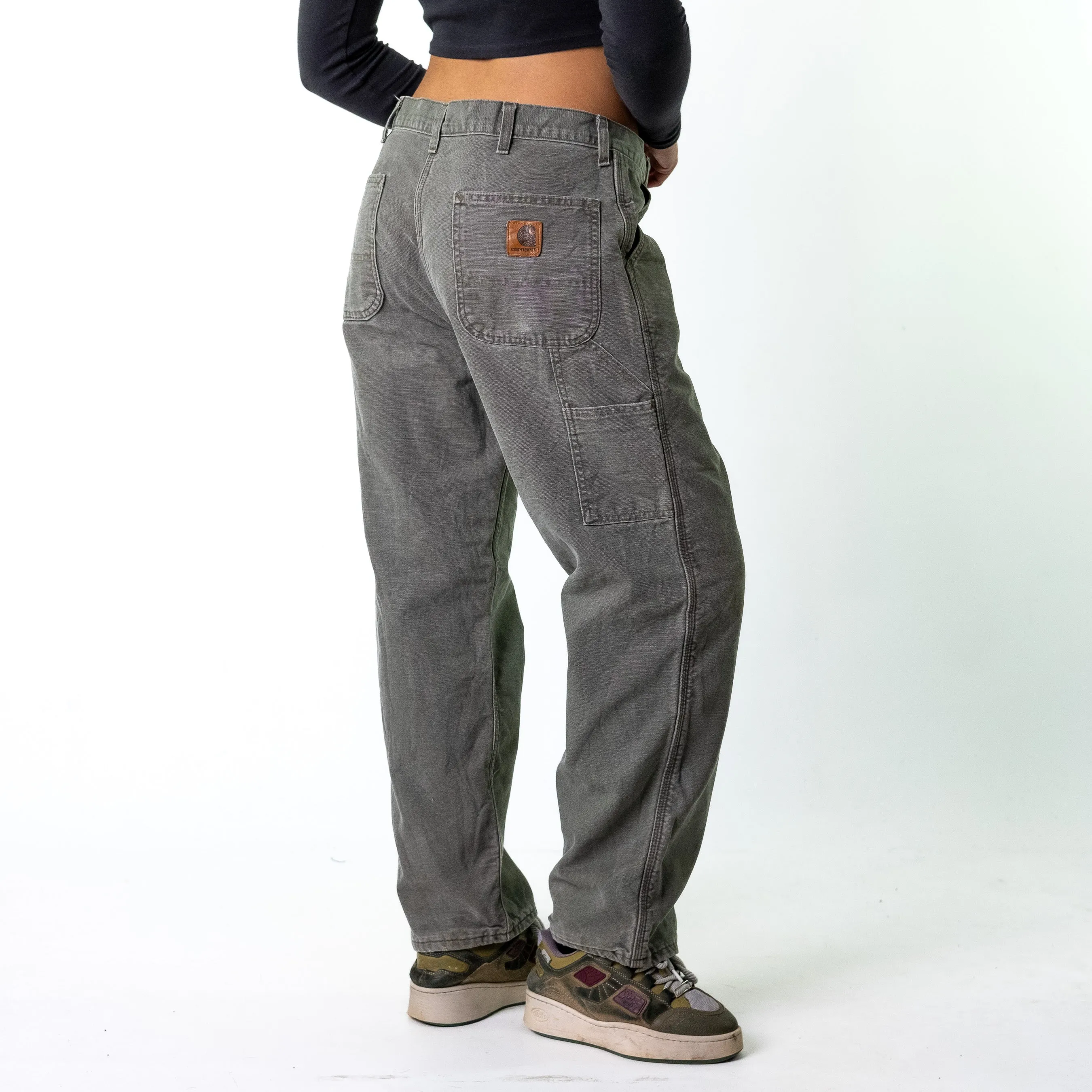 Green 90s Carhartt  Cargo Skater Trousers Pants Jeans (36x30)