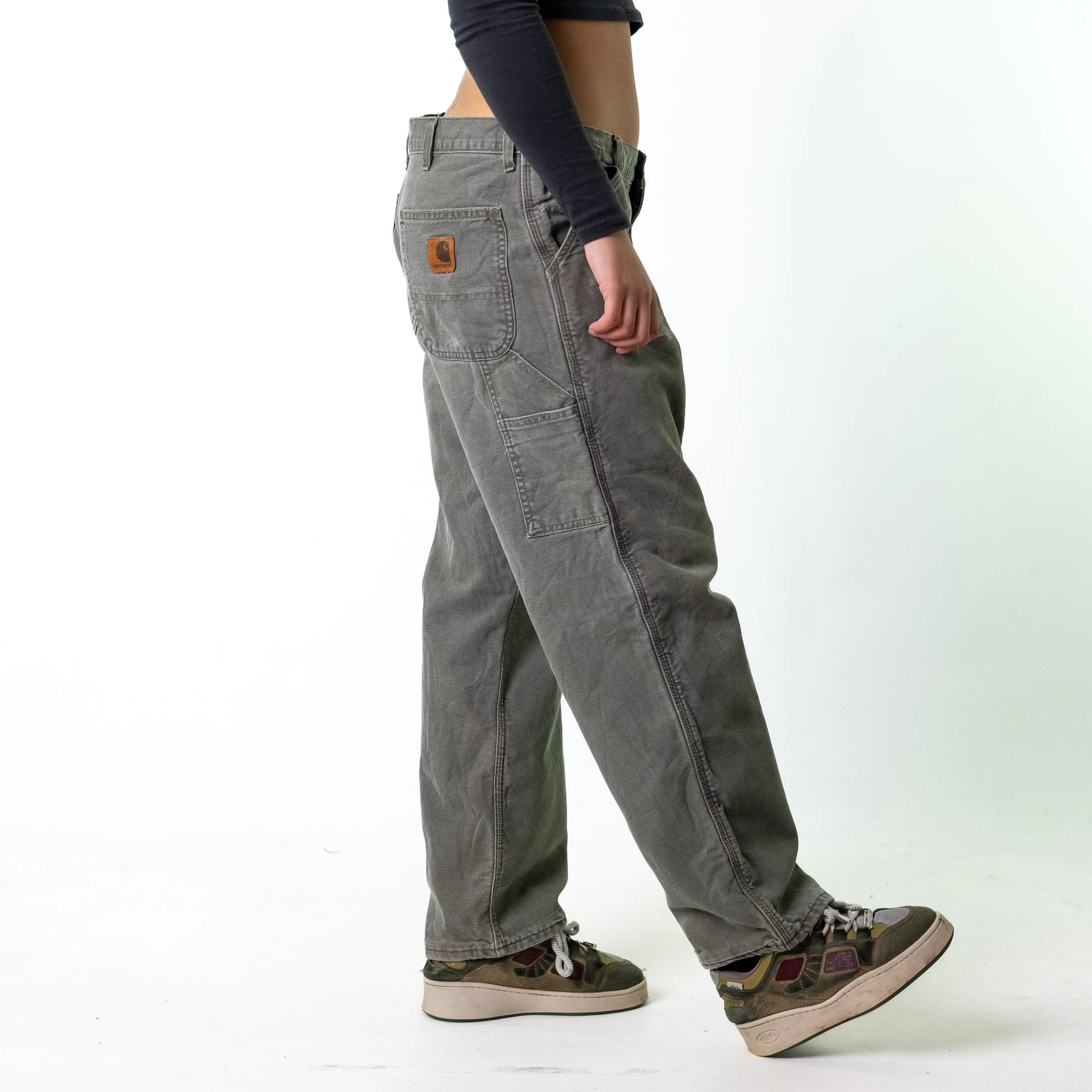 Green 90s Carhartt  Cargo Skater Trousers Pants Jeans (36x30)