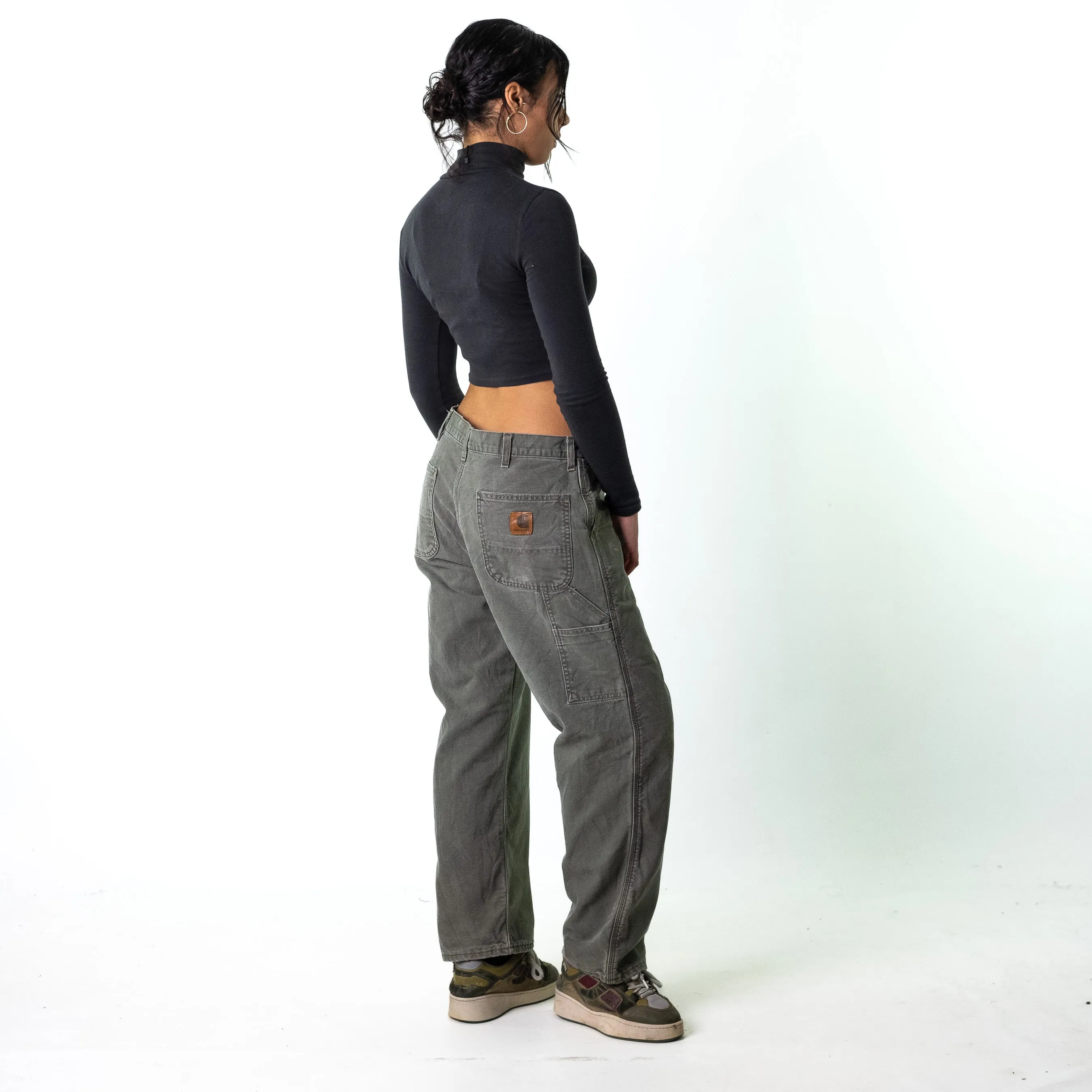 Green 90s Carhartt  Cargo Skater Trousers Pants Jeans (36x30)