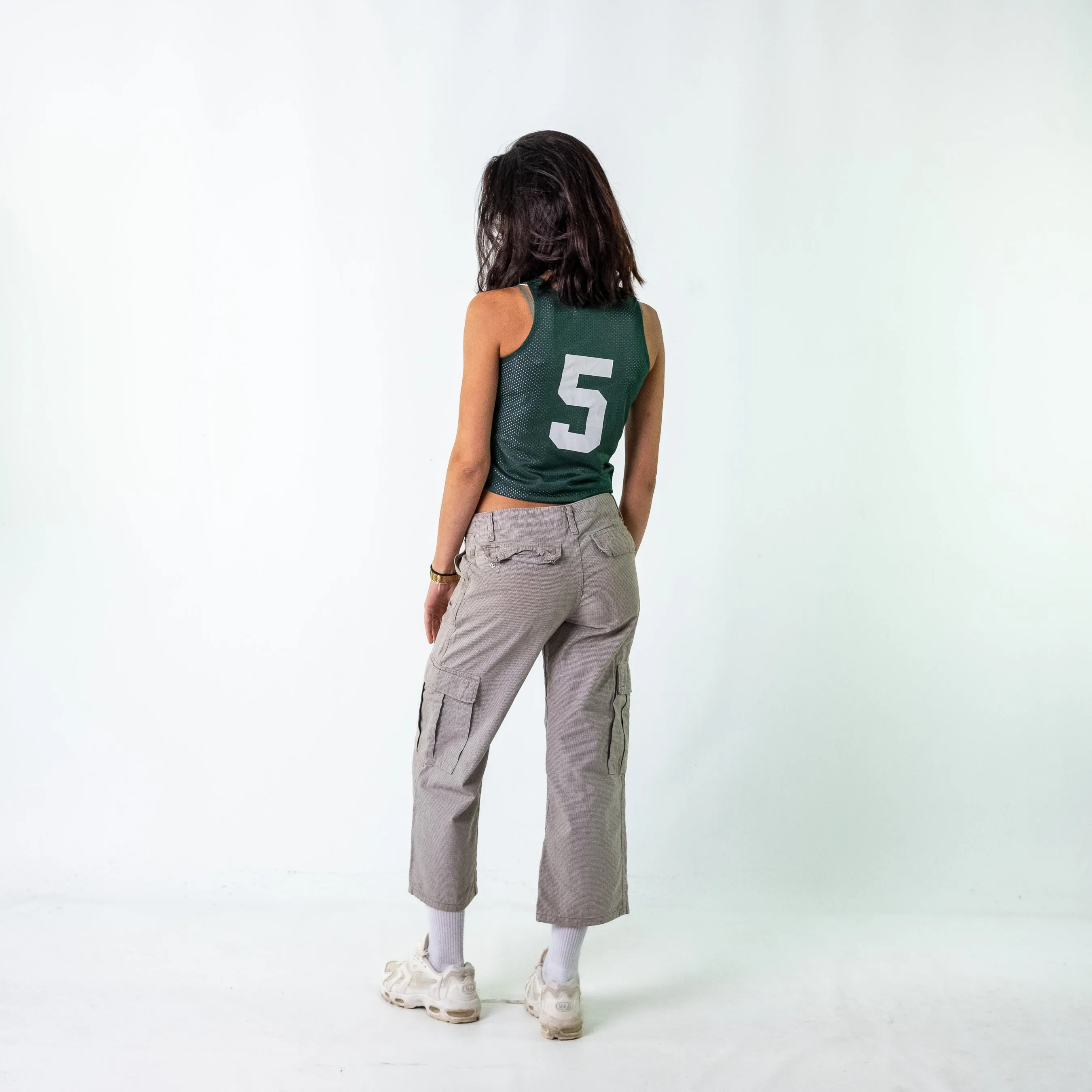 Grey 90s Carhartt Woven Cargo Pants Baggy Pants (30)