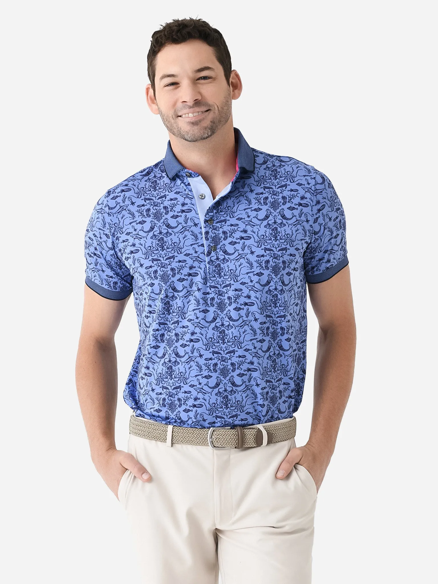     GREYSON  Men's Ocean Curiosities Polo    