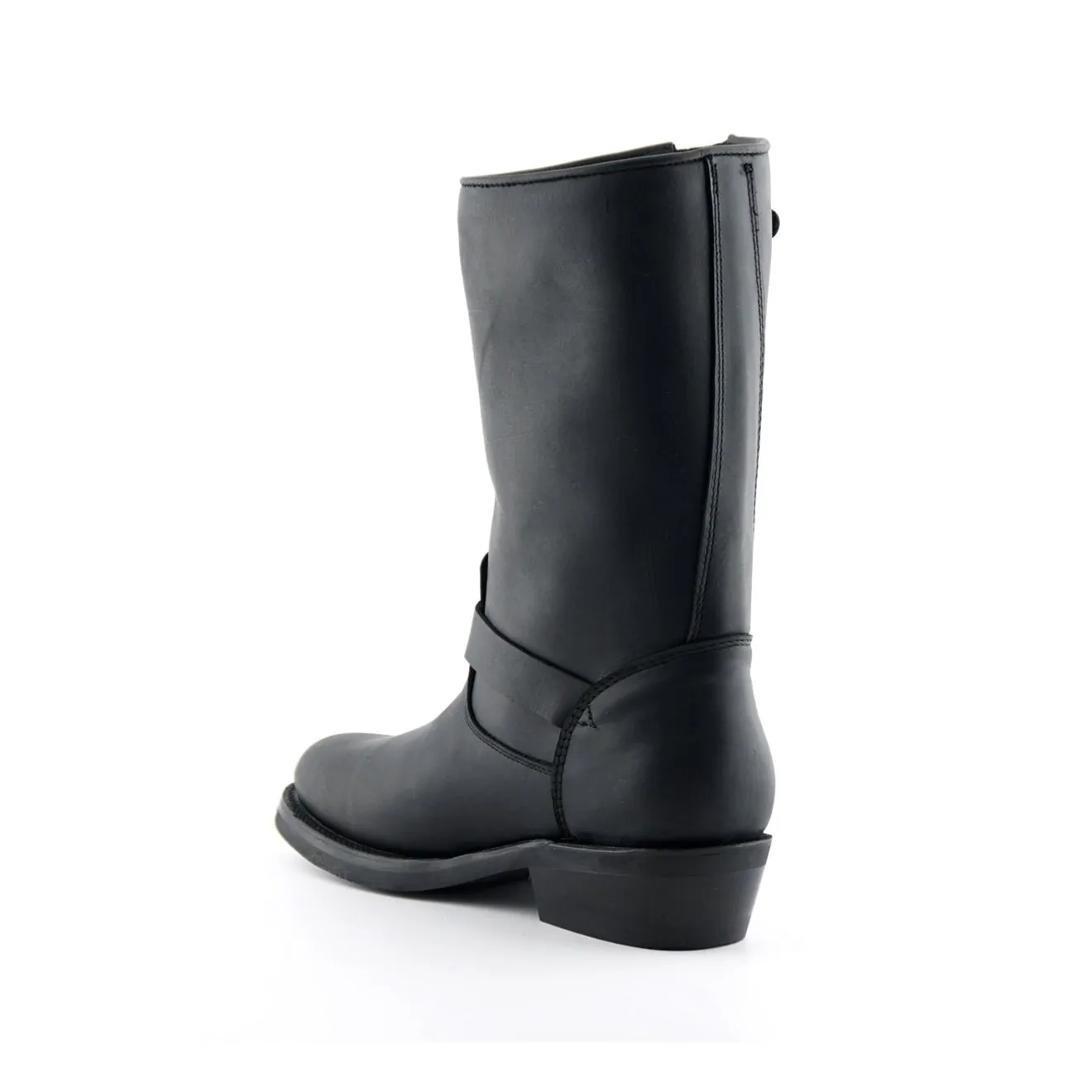 Grinders - Rebel Black Leather Cowboy / Western Style Boots