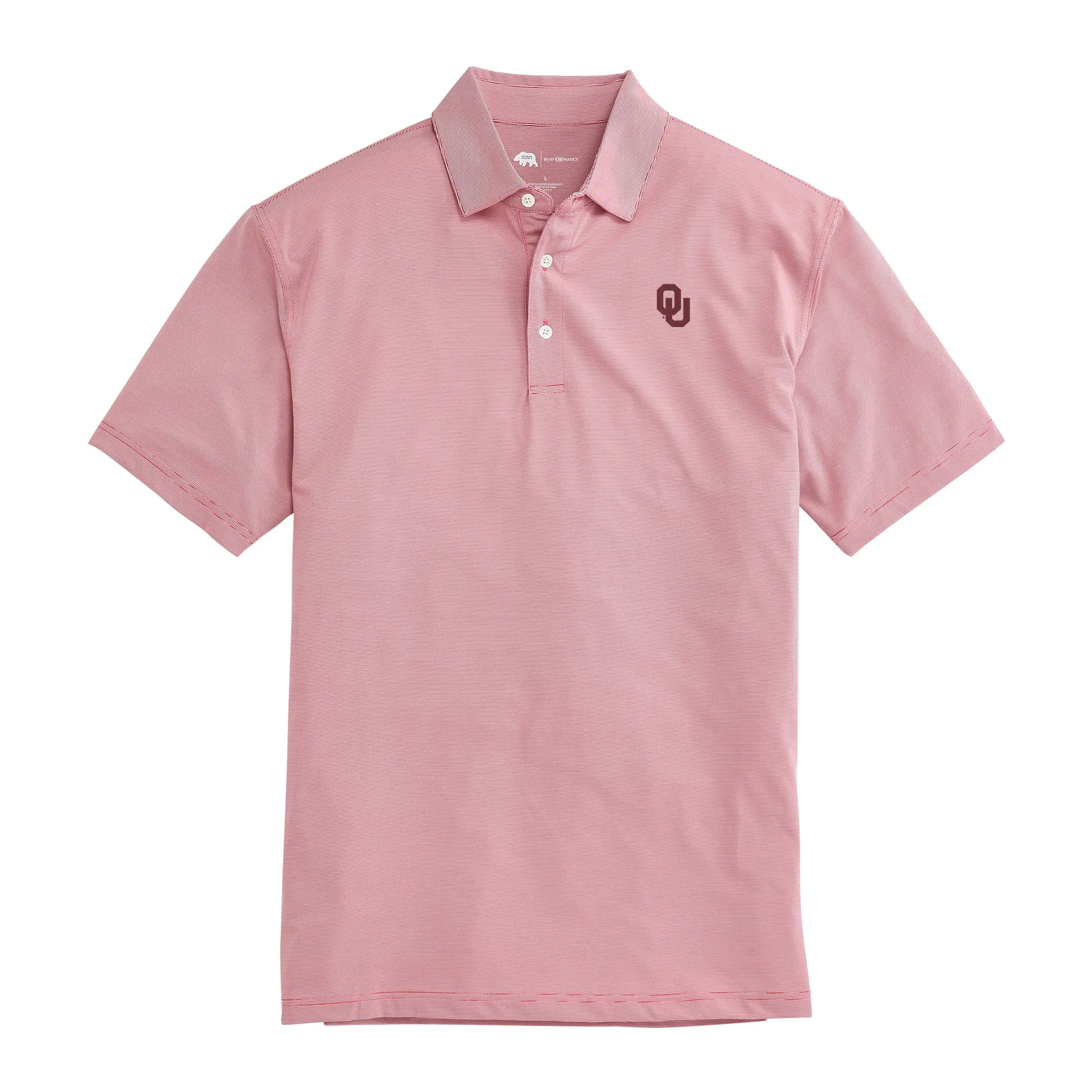 Hairline Stripe OU Performance Polo