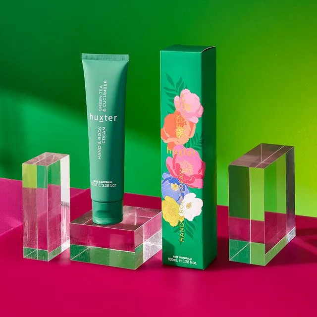 Hand & Body Cream 100ml Boxed - Green Tea & Cucumber