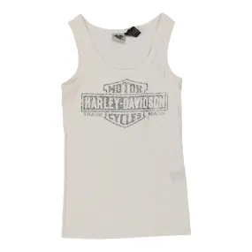 Harley Davidson Vest - Large White Cotton