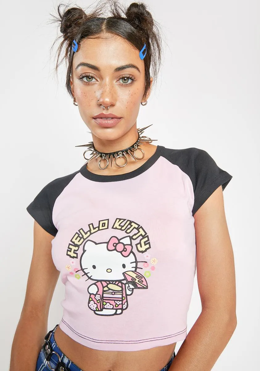 Hello Kitty Geisha Raglan Baby Tee-