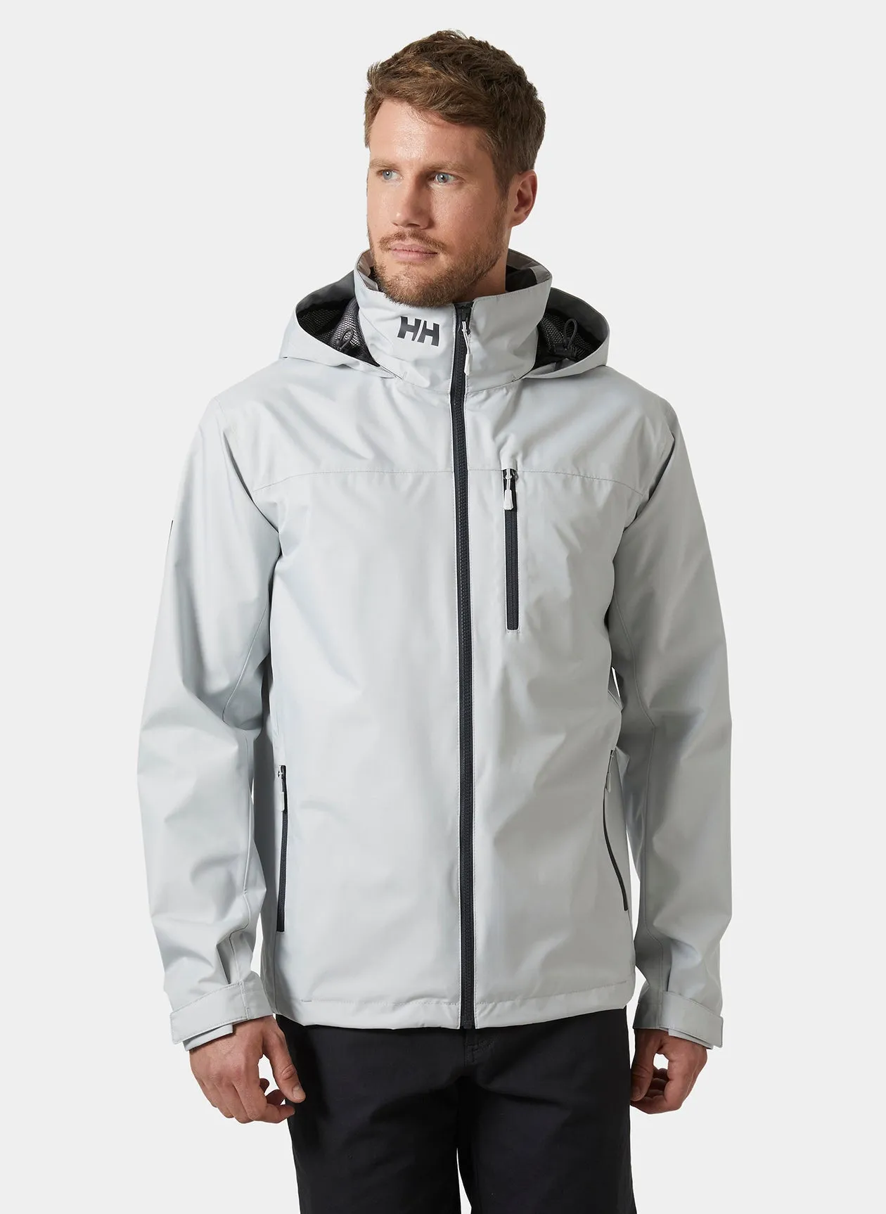 Helly Hansen Crew Hooded Custom Jackets, Grey Fog