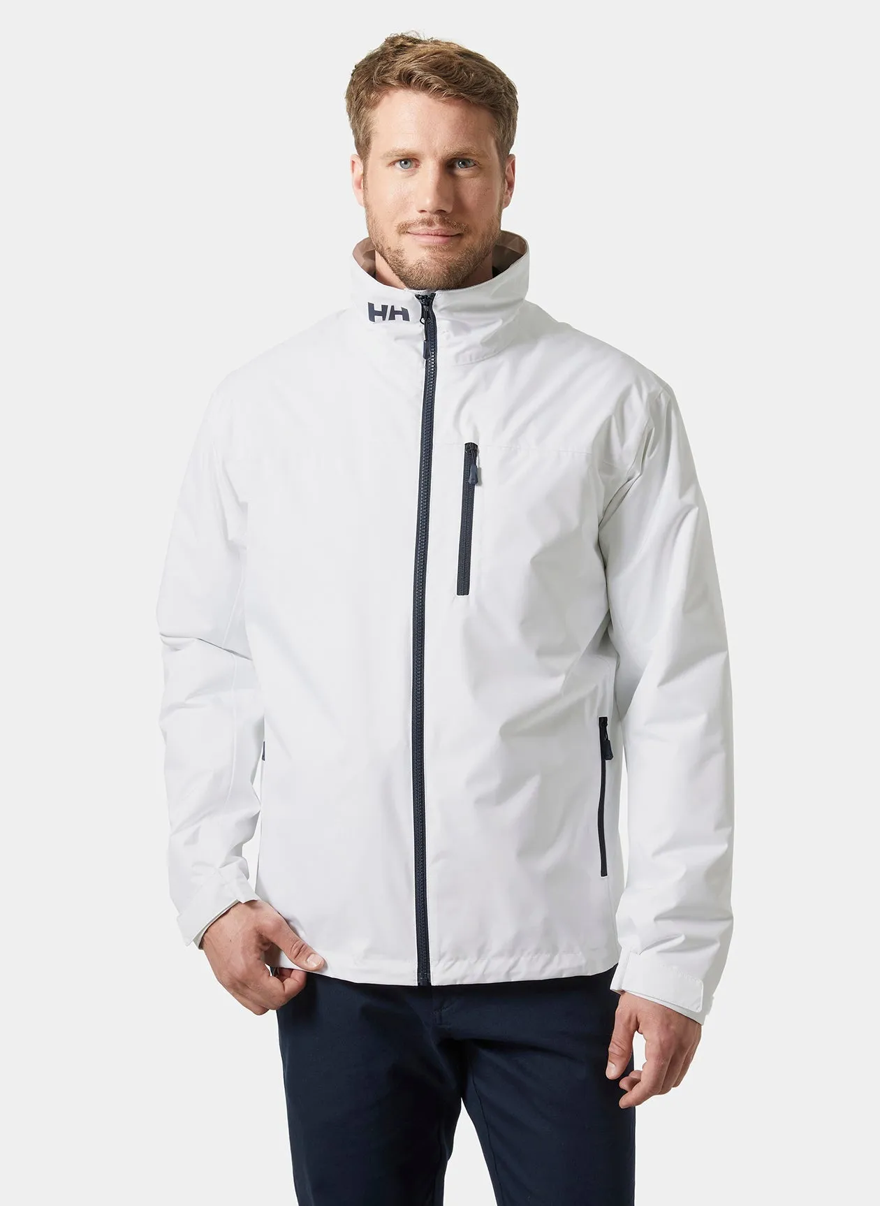 Helly Hansen Mens Crew Midlayer Custom Jackets 2.0, White