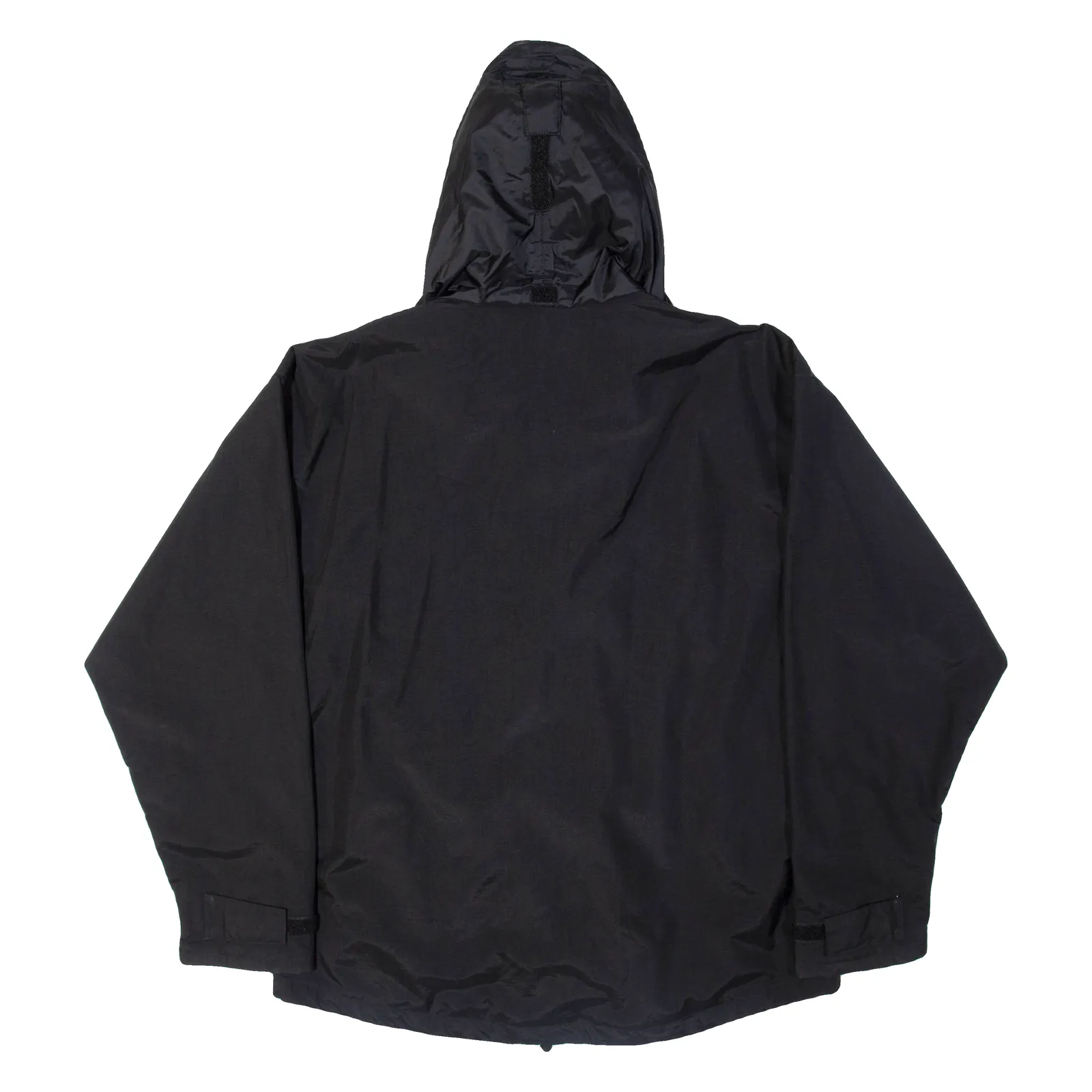 HELLY HANSEN Mens Rain Jacket Black Nylon Hooded L