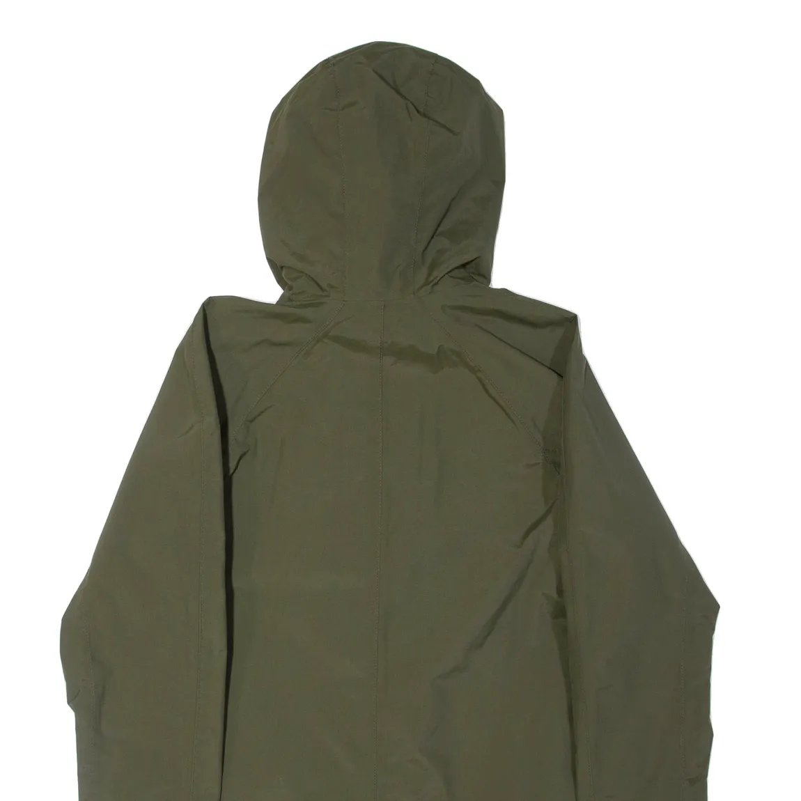 HELLY HANSEN Mens Rain Jacket Green Hooded S