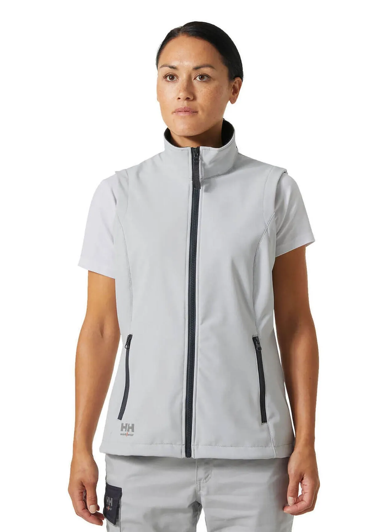 Helly Hansen Women's Manchester Softshell Vests, Grey Fog