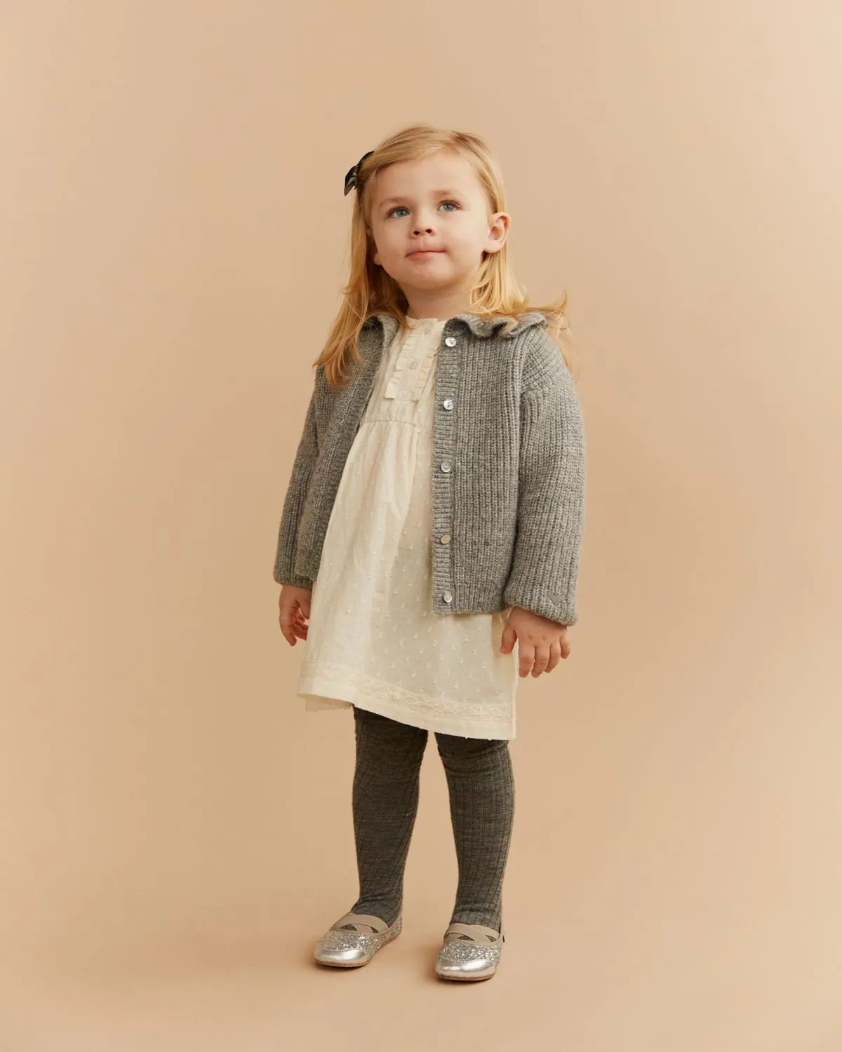 HENNYSB CARDIGAN - Grey melange