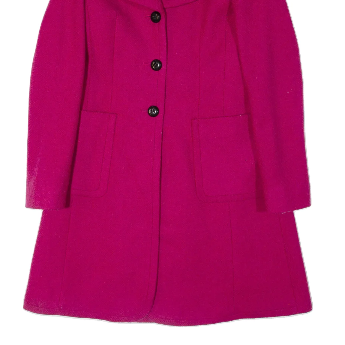 HOBBS Womens Trench Jacket Pink Wool UK 8