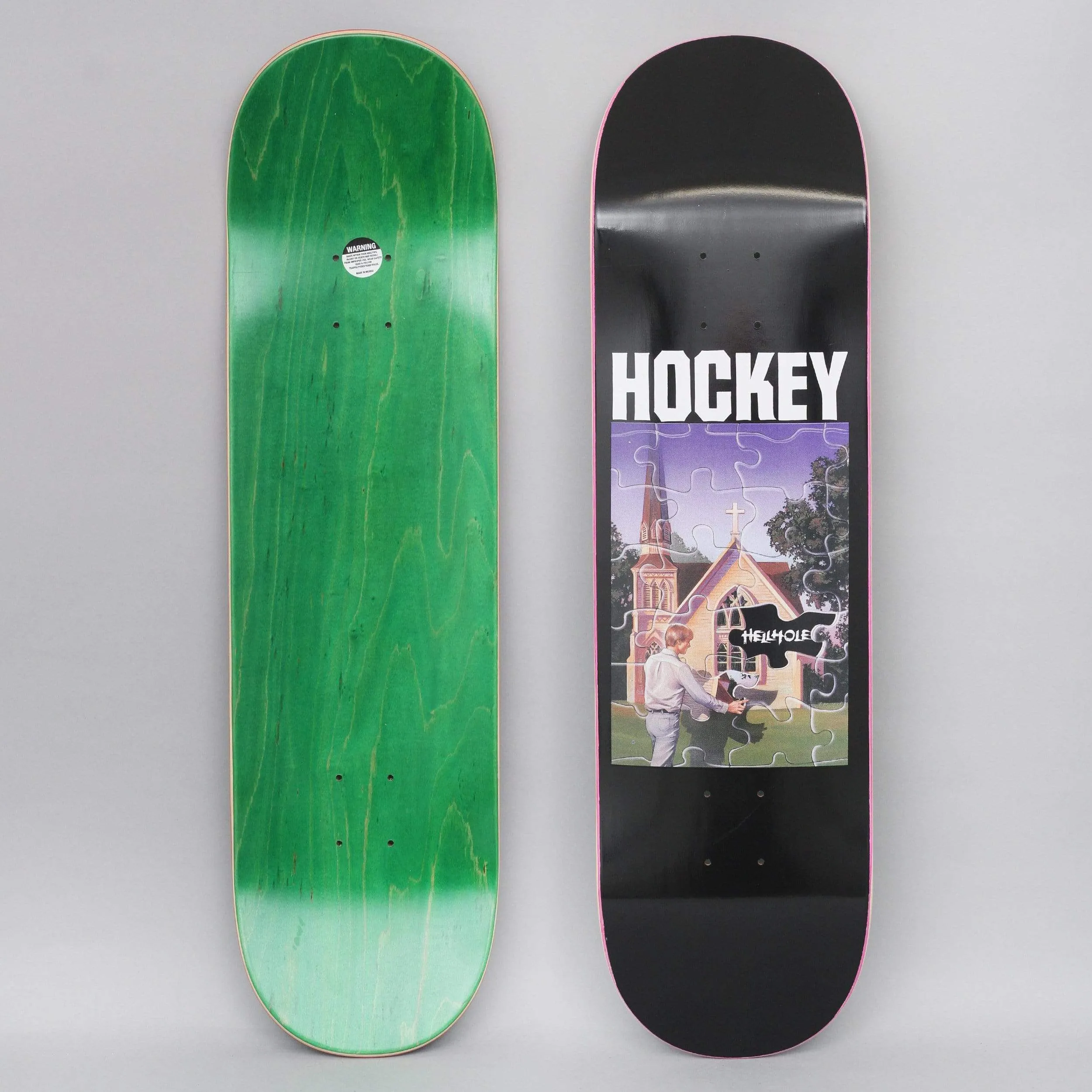 Hockey 8.25 John Fitzgerald Hellhole Skateboard Deck Black