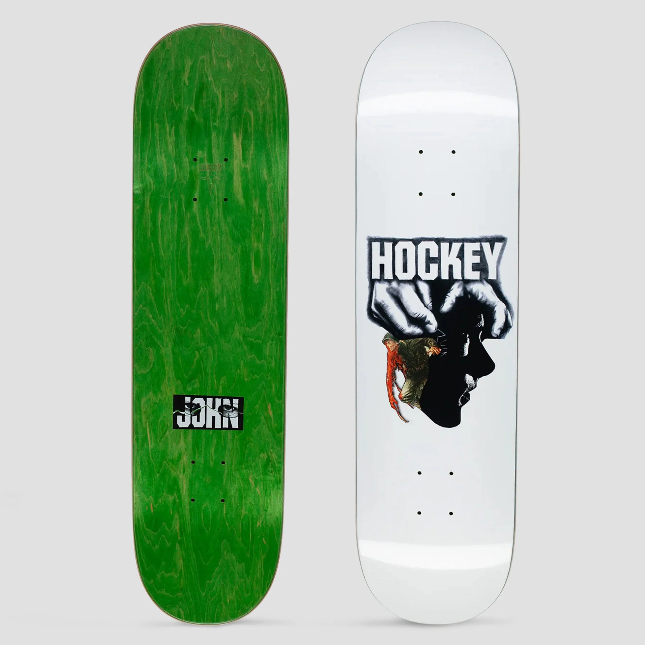 Hockey 8.5 John Fitzgerald Luck Skateboard Deck