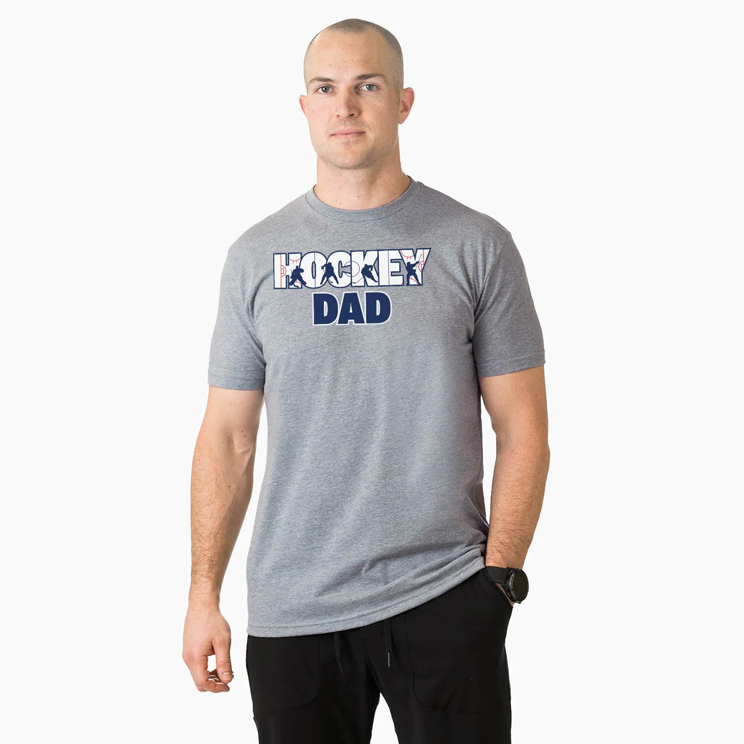 Hockey Short Sleeve T-Shirt - Hockey Dad Life 