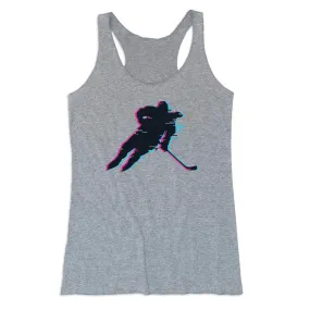 Hockey Women's Everyday Tank Top - Hockey Girl Glitch 