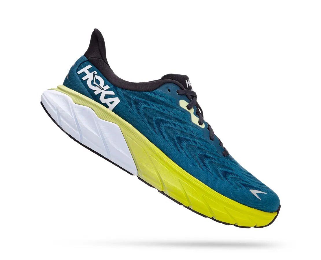 HOKA ONE Men's Arahi 6 - Blue Graphite/Blue Coral