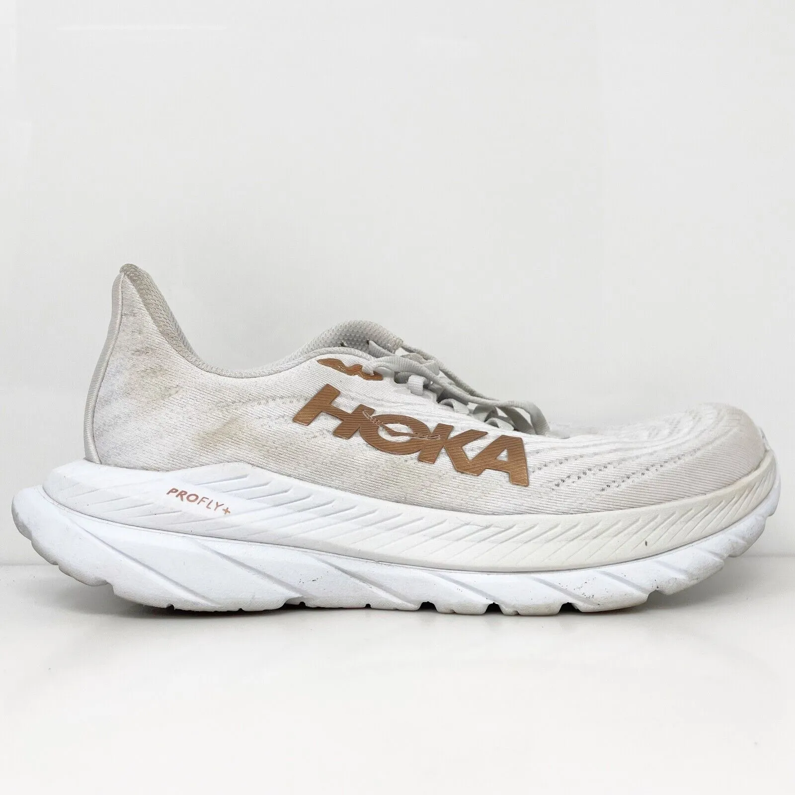 Hoka One One Mens Mach 5 1127893 WCPP White Running Shoes Sneakers Size 8.5 D