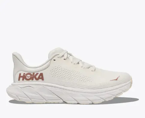 HOKA WOMENS ARAHI 7 WHITE ROSE GOLD