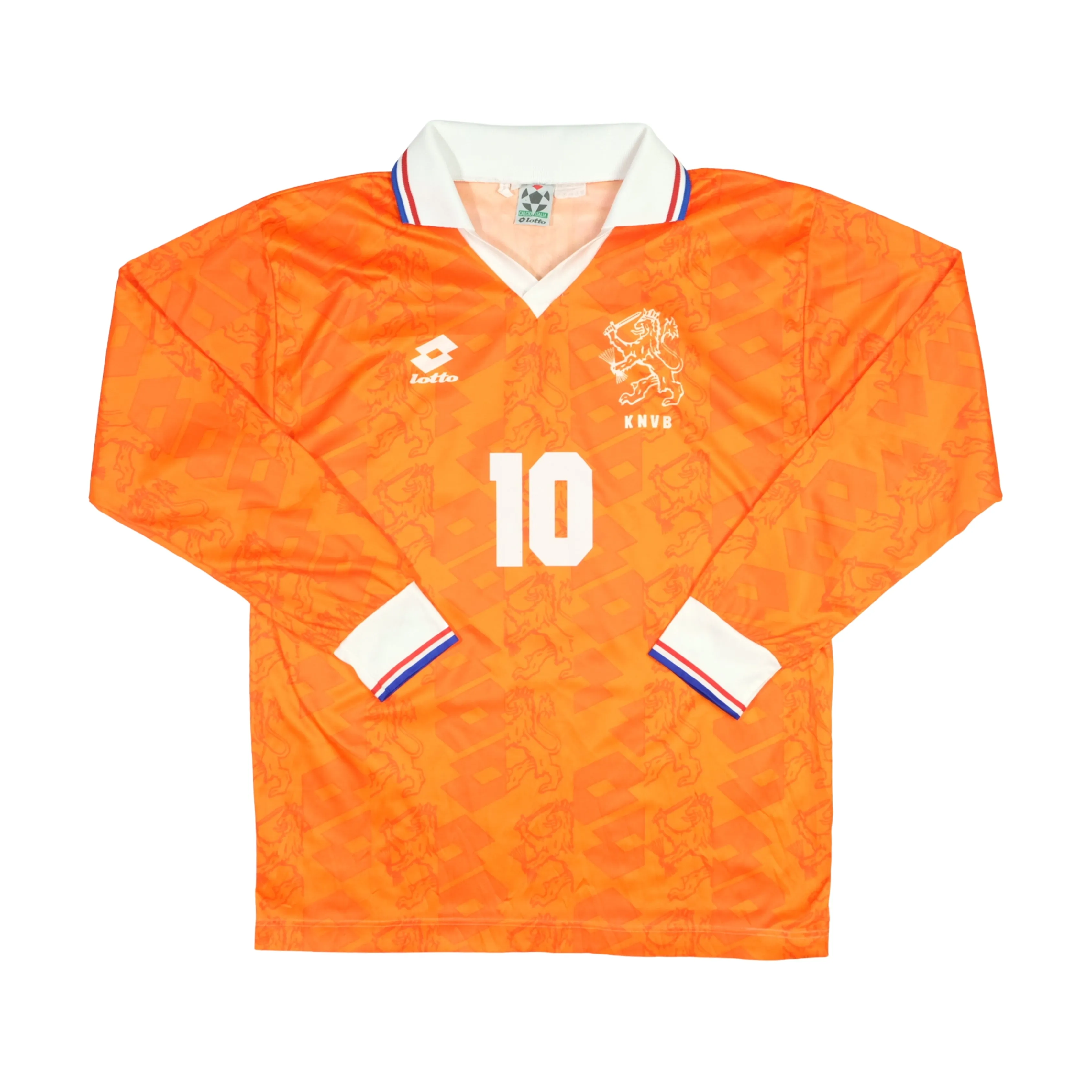 Holland/Netherlands Bergkamp 1994/1995 Original Home Football Shirt Lotto Large