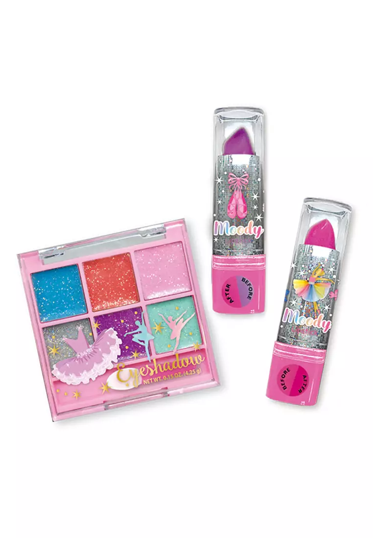 Hot Focus Hot Focus Ballerina Shine Eyeshadow & Moody Lipsticks Beauty Set (087BB)
