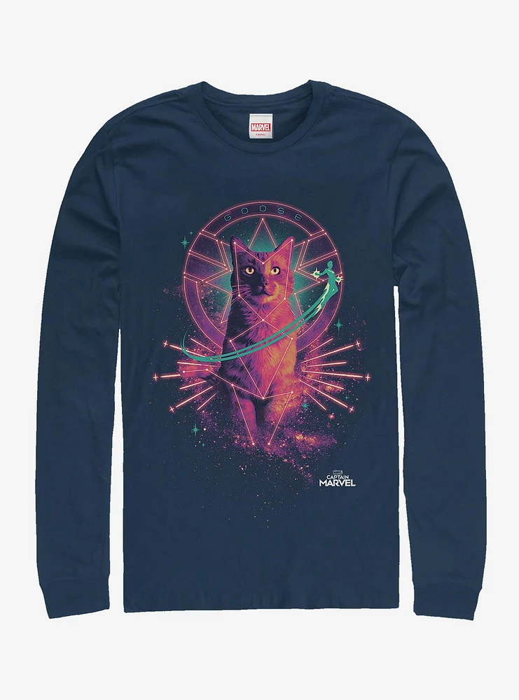 Hot Topic Marvel Captain Cat Goose Long-Sleeve T-Shirt