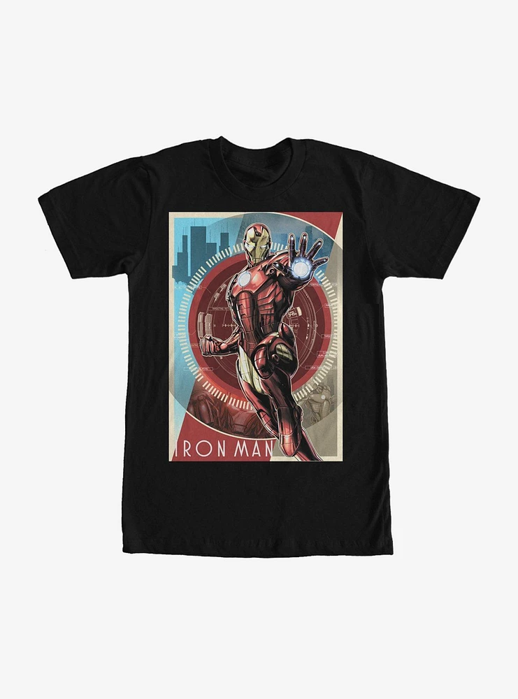 Hot Topic Marvel Iron Man Schematic T-Shirt