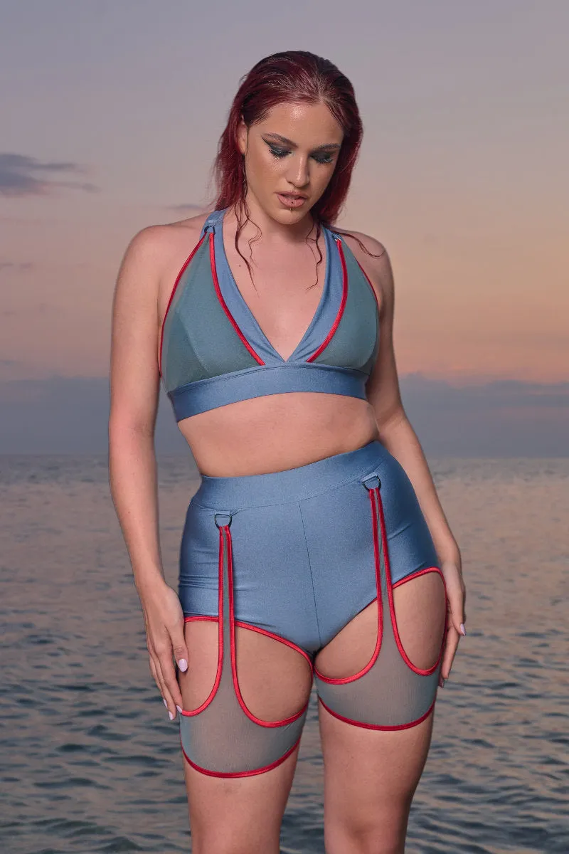 HotCakes Polewear Thetis Top - Marine Blue/Red