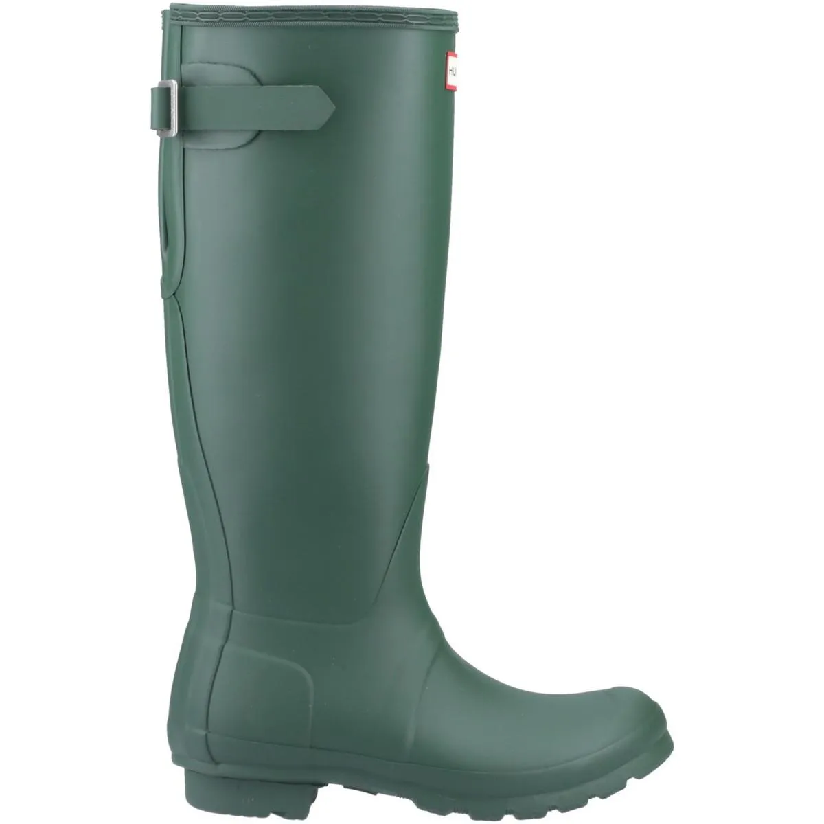 Hunter Original Tall Back Adjustable Wellington Boots Green