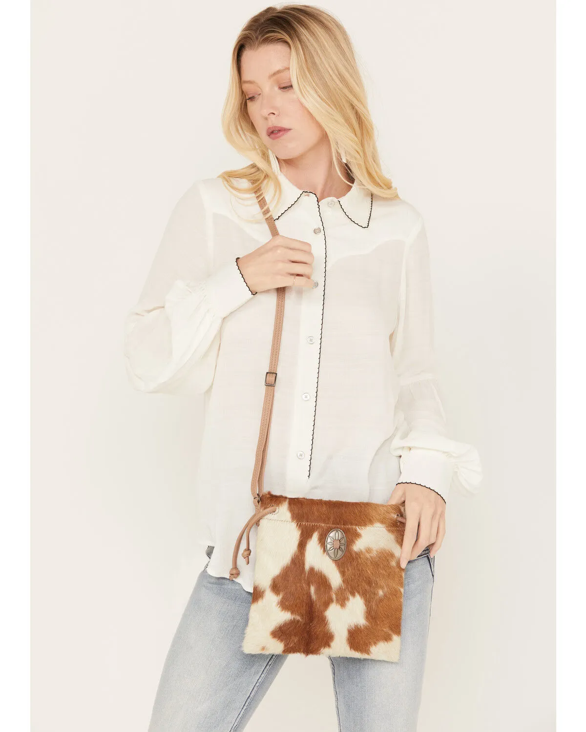 Idyllwind Women's Canyon Ridge Hair-On Cowhide Crossbody Bag