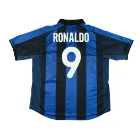 Inter Milan Italy Ronaldo 9 Nike Original 2001/2002 Home Football Shirt Large/XL