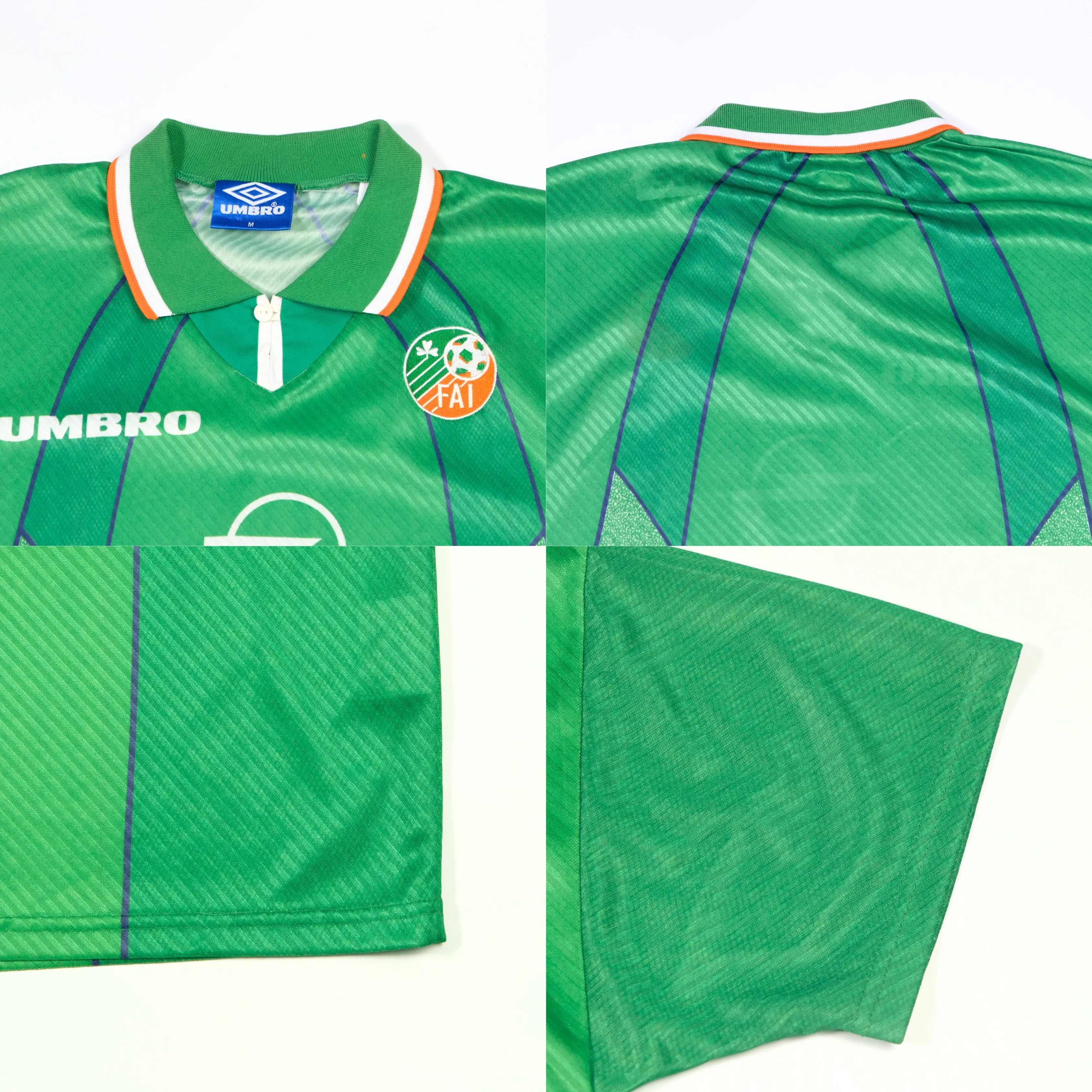 Ireland Original 1994/1996 Umbro Home Football Shirt Medium