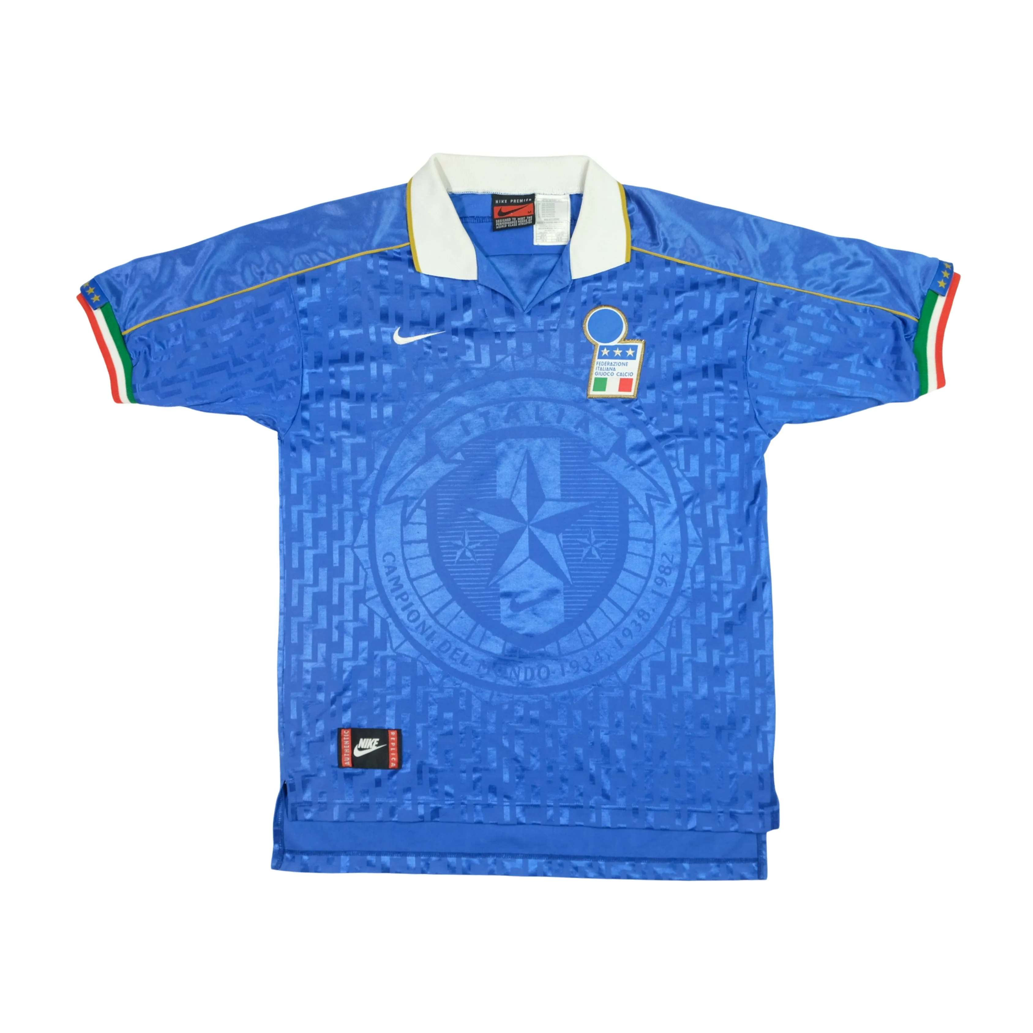 Italy 1995 Nike Original Home Football Shirt Medium