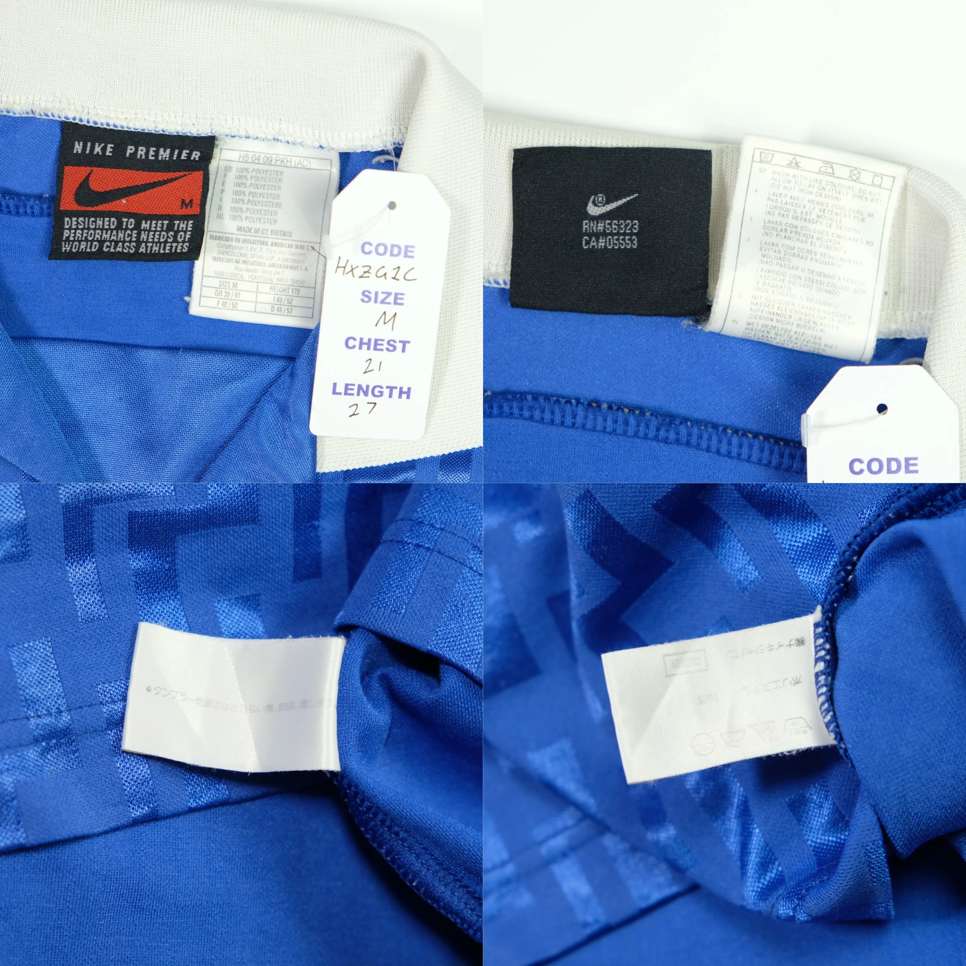 Italy 1995 Nike Original Home Football Shirt Medium